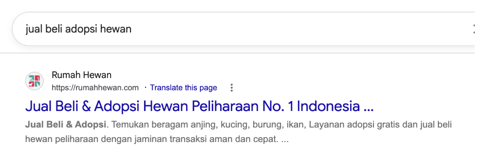 Peringkat #1 Organik di Google Search